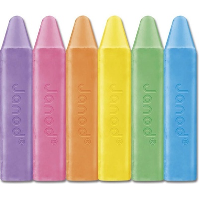 Janod Colorino farebné kriedy na chodník 6 farieb