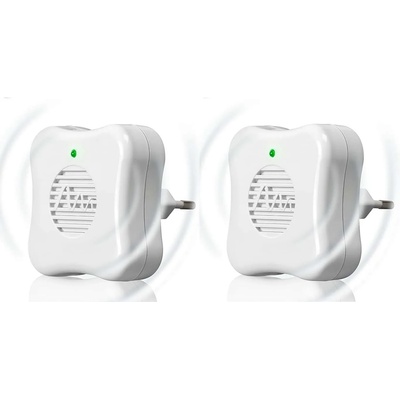 Gardigo Германия 2 бр. Ултразвукови уреди Gardigo против мишки, всяко за по 25 кв. м. GARDIGO (66986-2-10)