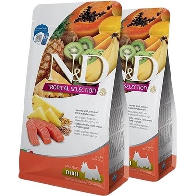 N&D TROPICAL SELECTION AG adult Mini salmon 2 x 5 kg