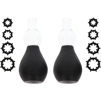 Image 1 of TABOOM Nipple Enlargers with 8 Rings Black