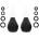 TABOOM Nipple Enlargers with 8 Rings Black