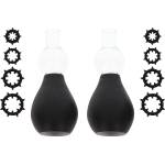 TABOOM Nipple Enlargers with 8 Rings Black