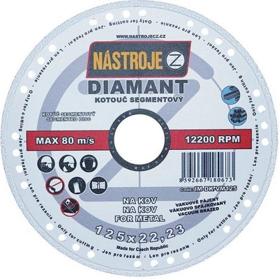 Nástroje cz Kotouč diamantový 125 x 1,4 x 22,2 mm IM-DK-VM125