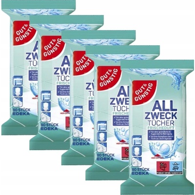 Gut & Günstig univerzální čistící ubrousky 80 ks s konvalinkovou vůní