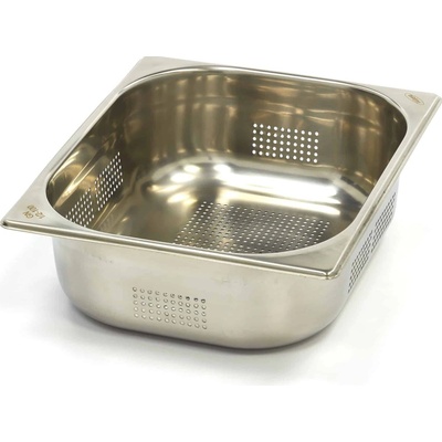 Maxima Gastronádoba 1/2 GN - perforovaná - hĺbka 10 cm - 32,5 x 26,5 cm - nerezová oceľ