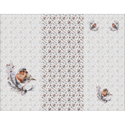 Takoy Panel na fusak z kočárkoviny 155x120 vánoční ptáčci