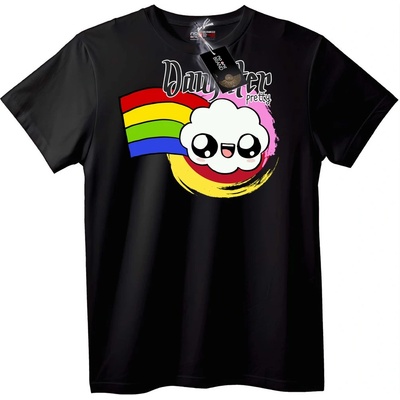 NOONEBRAND Тениска Dangster Красив Облак - XXS, Black