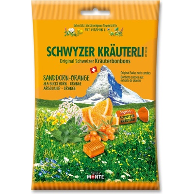 DOMACO Bylinné bonbony Rakytník+pomeranč 75 g