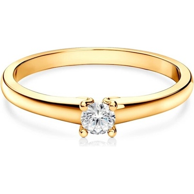 Savicki Zásnubný prsteň žlté zlato diamant SAV MIN7 D2 ZZ