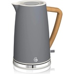 Swan Електрическа кана Swan SK14610GRYN, 3000W, 1.7L, Неръждаема стомана, Миещ се филтър, Сив (SK14610GRYN) Електрически кани