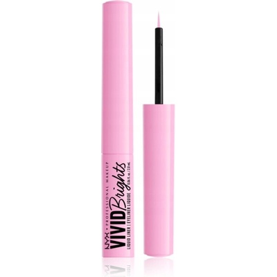 NYX Professional Makeup Vivid Brights tekuté linky na oči 09 Sneaky Pink 2 ml