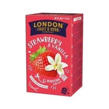 London Fruit & Herb strawberry & vanilla fool čaj 20 sáčků