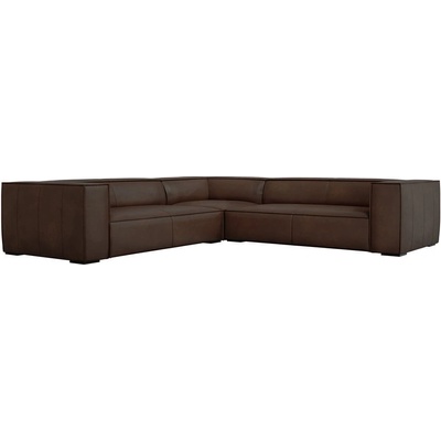 Windsor & Co Sofas kožená rohová pohovka tmavohnedá