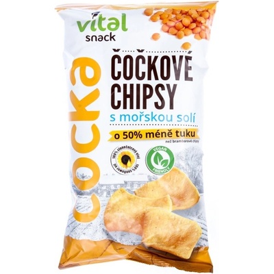 Vital Chips čočkové s mořskou solí 65 g