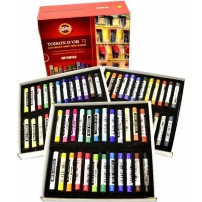 KOH-I-NOOR HARDTMUTH Koh-i-noor křídy pastely prašné umělecké Toison D´or douprava 72 ks