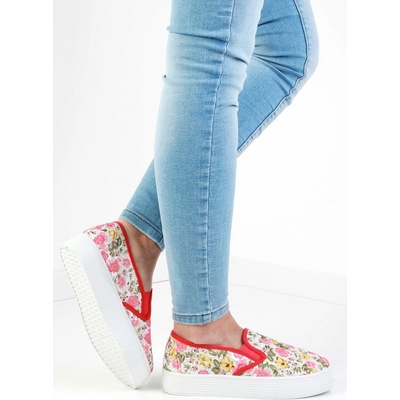 Timelook fashion Slip on květované tenisky 2016B.PU