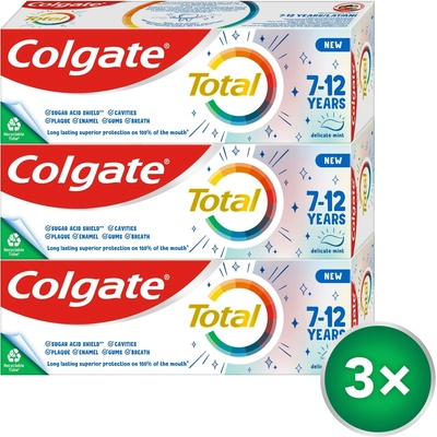 Colgate Total Junior pre deti 7 12 rokov 3 × 50 ml