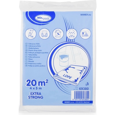 WIMEX Zakrývací fólie (LDPE) extra-silná 27µm 4 x 5 m [1 ks]