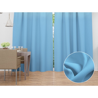 Biante Dekorační závěs Rongo RG-065 Světle modrý 140x150 cm