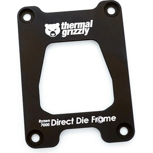 Thermal grizzly Монтажна рамка Thermal Grizzly Ryzen 7000 Direct Die Frame, Алуминий, Черен (TG-DDF-R7000-R) - Allstore