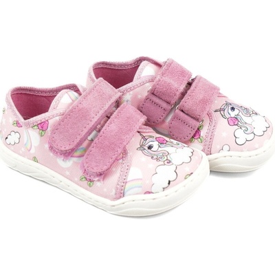 EF Barefoot plátenky Unicorn pink