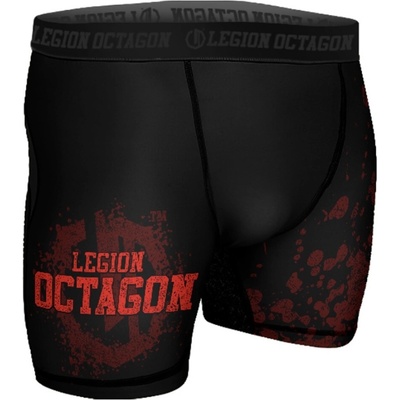 Octagon Grunge čierno/červené