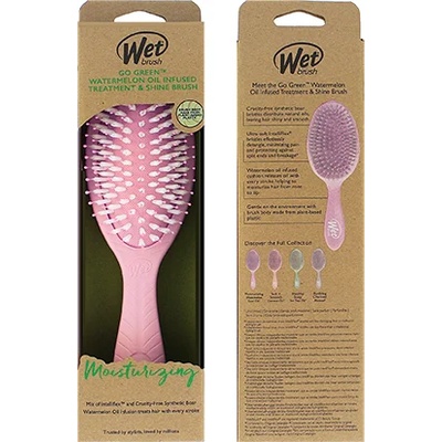 Wet Brush Go Green Treatment & Shine Brush Четка за коса Watermelon