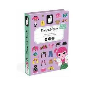 Janod Магнитна книга Janod, Момичета с магнитни дрехи, Наука, 3+г