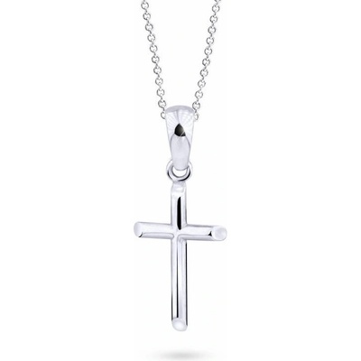 Cutie Jewellery Přívěsek z bílého zlata Křížek Z8048 40 10 X 2