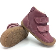 Barefoot Bundgaard dětská zimní obuv Petit Mid Winter Strap 726 Dark Rose