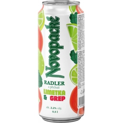 Nové paka Radler limetka grep 2,2% 0,5 l (plech)