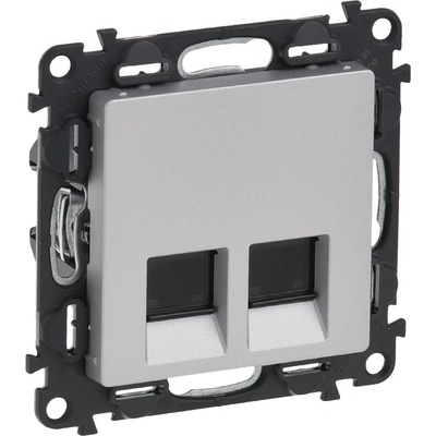 Legrand valena life computer socket 2xrj45 5cat. 5e ftp aluminium (753354l)