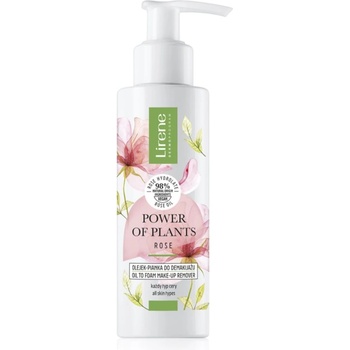 Lirene Power of Plants Rose почистваща пяна за лице с розово масло 145ml