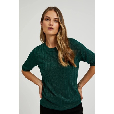 Moodo Вискозен суитшърт с метално влакно в зелено Moodo Moodo | Zelen | ЖЕНИ | XS