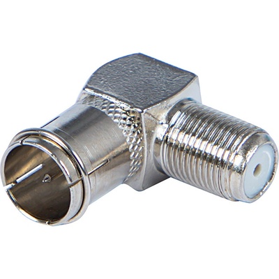 Koaxiálny adaptér F-konektor šikmý
