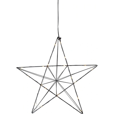 Star trading LED hviezda LINE 20x LED V.36 cm čierna
