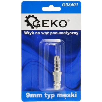 Rychlospojka vzduchová, vsuvka pro hadici, 9mm, samec GEKO G03401