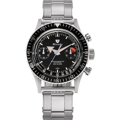 Nivada Grenchen Chronomaster Broad Arrow N Inter. Bezel Manual Oyster