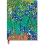 Paperblanks Тефтер Van Goghs Irises, 180 х 230 mm, твърда корица, 72 листа (PB8202-6)