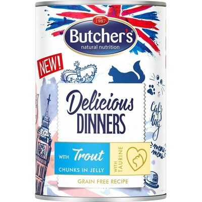 Butcher's Cat Delicious pstruh v želé 400 g