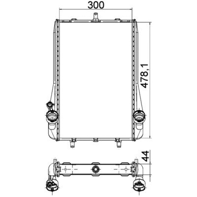 Chladič motora MAHLE CR 1396 000P