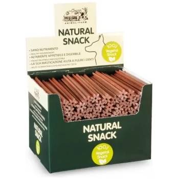 Camon Spazzolini Natural Snack - червен, дентален снакс, лакомство за кучета, 4 броя х 18 см