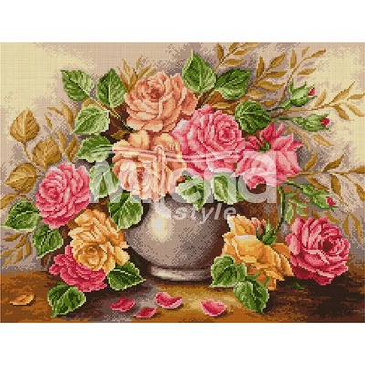 Milena Style Прекрасни рози конци Ariadna 1: 1