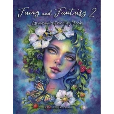 Fairy and Fantasy 2 Grayscale Coloring Book