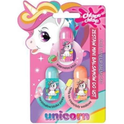 Estetica Детски балсам за устни Unicorn, 3 броя