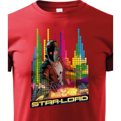 Dětské tričko Star-Lord DJ Červená Velikost Canvas Bezvatriko.cz 2340