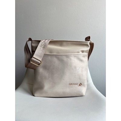 Grosso crossbody kabelka GS-103-beigeNEW Béžová