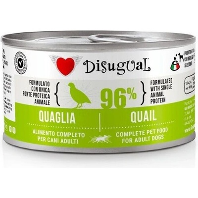 Disigual Консерва куче disugual 96% пъдпъдък един източник на животински протеин, за пораснали кучета от всички породи - ПЪДПЪДЪК, ПАСТЕТ