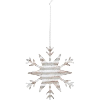 House Doctor Декорация за коледна елха Tin снежинка 2 сребърна (260530102)