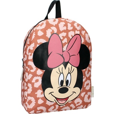 Batoh jednokomorový Minnie Mouse Vadobag pro dívky, odstíny hnědé a béžové